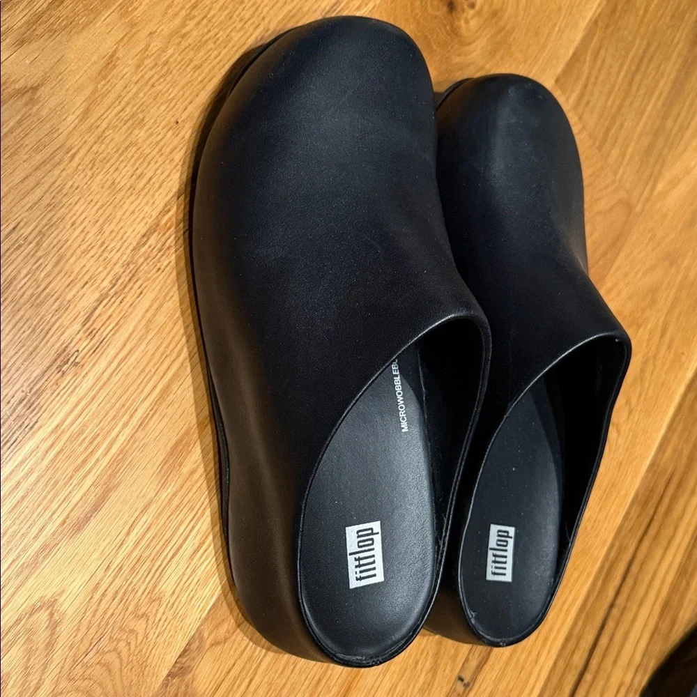 Fitflop Black Slip-On Mules - Picture 2 of 3